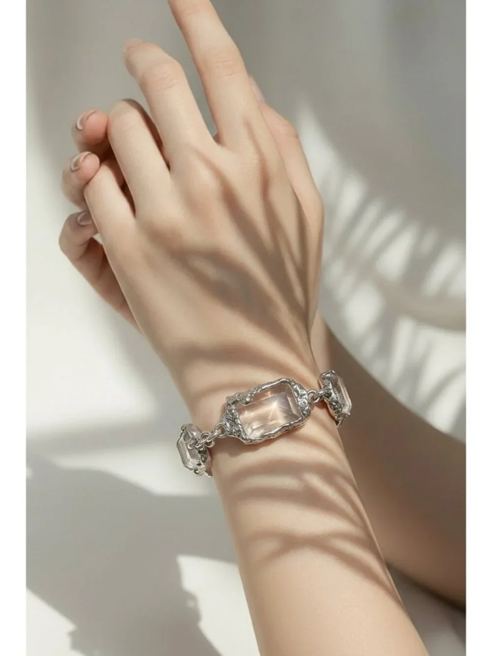 Anchor Hocking Crystal Glass Butterfly Bracelet | Decoupage Vintage Sticker